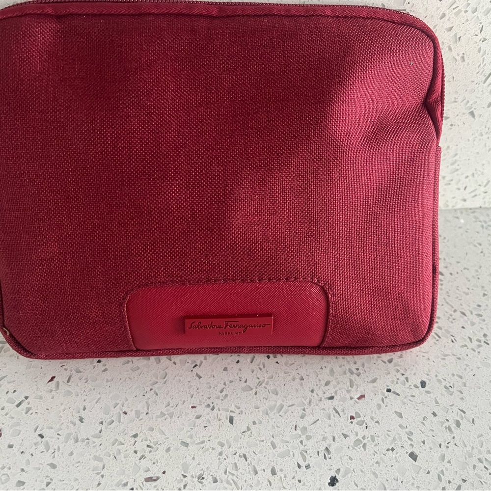 Salvatore Ferragamo cosmetic travel bag. New!
